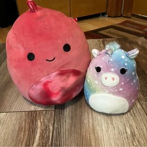 Squish Mallow Bundle of 2 -10” Polena and 5” Prim Unicorn in EUC like new